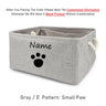 Basket Toys Dog Paw Personalized Pet Toy Storage Box For Clothes Custom Cat Product With Name Dog