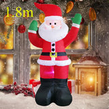 Christmas Inflatable Decoration Toy Built-in LED Lights Inflatable Model Outdoor Ornament Xmas Party New Year Garden Decor