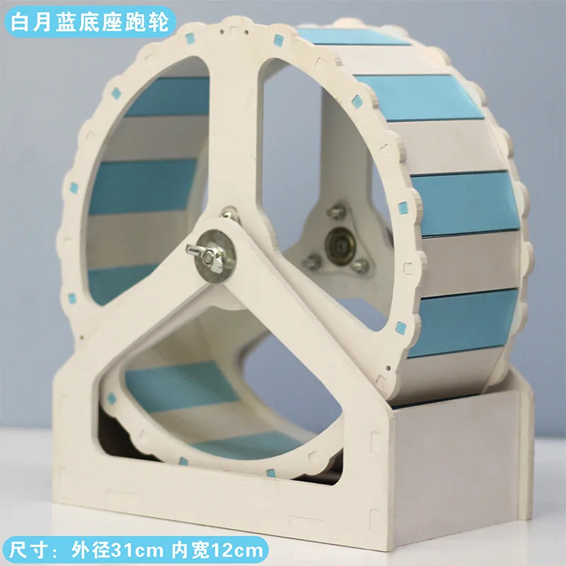 Pet Sport Wheel Hamster Disc Exercise Wheel With Stand Rotatory Jogging Wheel Hamster Running Wheel Funny Running Disc Toy