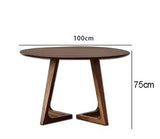 Hot Selling High Quality Walnut Solid Wood Tables wooden furniture Round Dining Tables Coffee Home Restaurant Dining Furniture