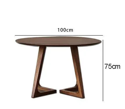 Hot Selling High Quality Walnut Solid Wood Tables wooden furniture Round Dining Tables Coffee Home Restaurant Dining Furniture