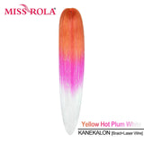 Miss Rola Synthetic 28Inch 100G 2023 New Hair Extension Yaki Straight Jumbo Braiding Hair Pre-Stretched Braid Kanekalon Hair