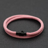 New Minimalist Men Rope Bracelet Double Layer Survival Braclet Homme Accessories Boyfriend Gift Magnet Buckle Pulsera Hombre