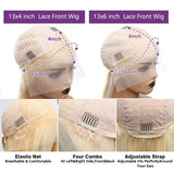 Wigirl 613 Lace Frontal Wig 13x6 Honey Blonde Body Wave Lace Front Wig Brazilian 13x4 Transparent Color Human Hair Wig For Women