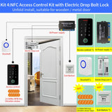 Asia Teco Outdoor IP67 Waterproof RFID 13.56MHz Biometrics Fingerprint Access Control Kits Electronic Door Opener + WIFI Gateway