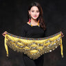 Oriental/Indian Belly Dance Coin Belt BellyDance Hip Scarf Golden Coins Belly Dance Costume Accessories Dancing Coin Belt