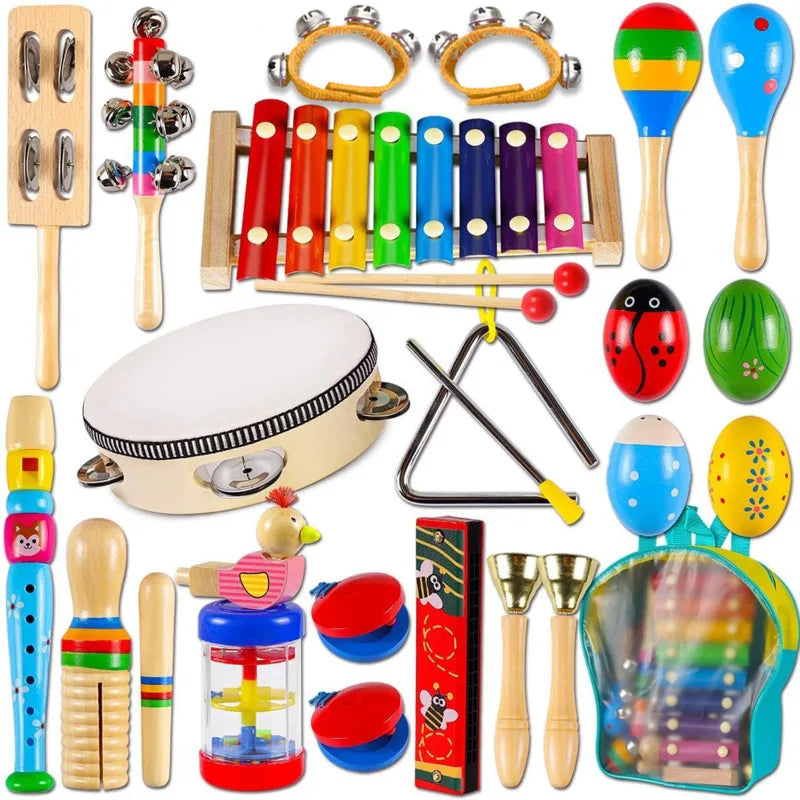 New Baby Percussion Instrument Education Creative Development Wooden Music Hand Kids Learning Montessori Toys Gift New