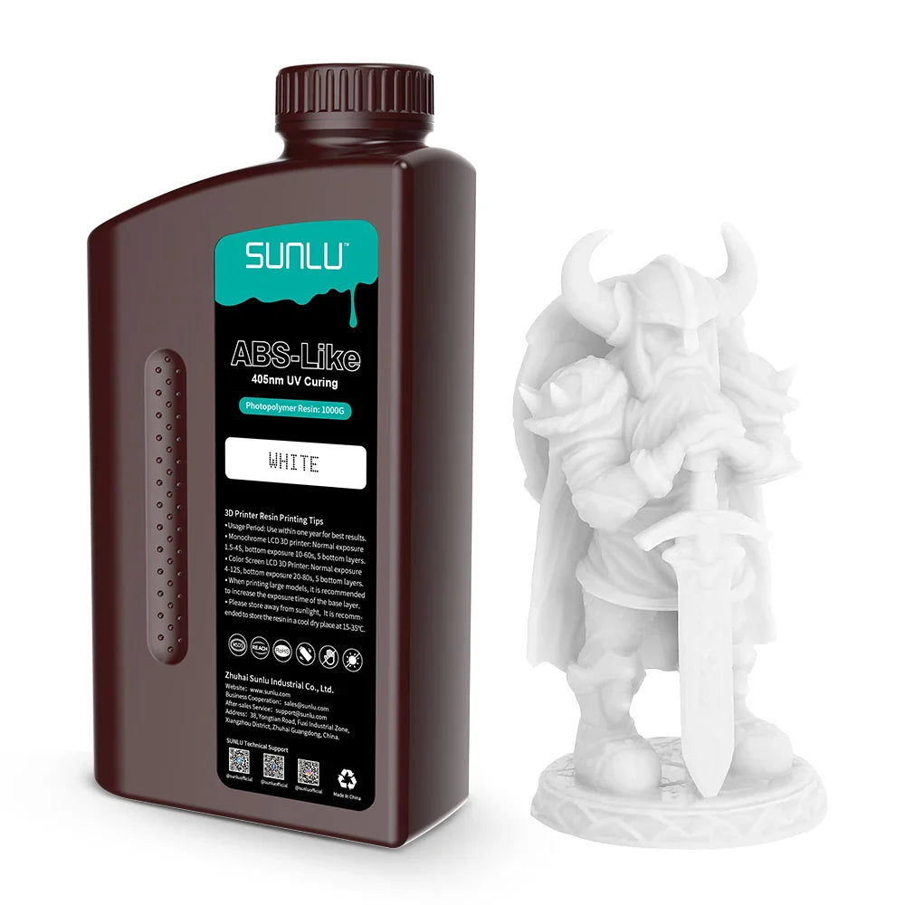 JAYO/SUNLU ABS-LIKE 3D Printer Resin 1KG 405nm Liquid Rapid UV Curing For LCD Photopolymer Resin 3D Printing Material