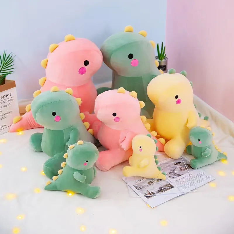 25/30cm Super Soft Lovely Dinosaur Plush Doll Cartoon Stuffed Animal Dino Toy for Boys Girls Hug Doll Sleep Pillow Home Decor