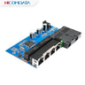 2 Fiber 4 RJ45 SC 1000Mbps Ethernet Media Switch Converter Gigabit 20KM SFP Fiber Optical Equipment Single Mode Port PCB