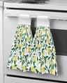 Lemon Summer Fruit Leaves Welcome Kitchen Hand Towel Strong absorbent Towel Washing Room Handkerchief Towel