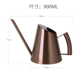 Stainless Steel Long Spout Watering Cans Golden Bronze Cross-border Gardening Watering Cans Household Metal Retro Watering Cans