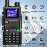 UV-5RH Pro Max 15W Air Band Walkie Talkie Wirless Copy Frequency Tri Power Type-C NOAA Long Range Baofeng 5RM Ham Two Way Radio