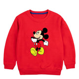 New Spring Autumn Children's Clothing Stitch Sweater Mickey Cartoon kids Sweatshirt boy Girl Long sleeved Pullover Sweatshirt