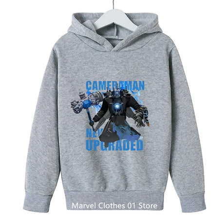 Kids Game Skibidi Toilet Hoodie Boys Game SpeakerMan Camcorder Man TvMan Cosplay Costume Children Clothing Baby Girsl Sweatshirt