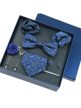 Luxury High Grade Mens Tie Set Nice Gift Box Silk Tie Necktie Set 8pcs Inside Packing Festive Present Pocket Squares