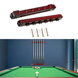 6pcs Billiard Cue Holder Wall Hanging Fishing Rod Holders Stick Holder Clips For Snooker Billiard Game Sport Accessories