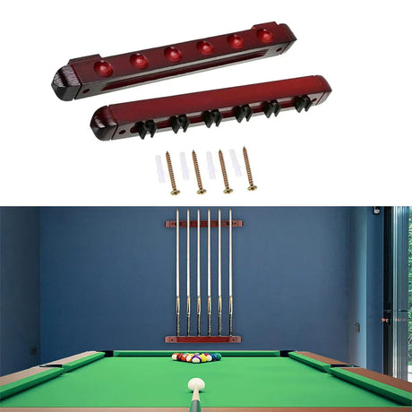 6pcs Billiard Cue Holder Wall Hanging Fishing Rod Holders Stick Holder Clips For Snooker Billiard Game Sport Accessories