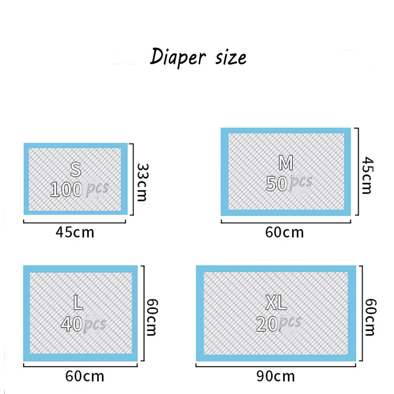 Dogs Disposable Water Absorbent Diaper Thickened Pet Urine Pad Pet Products Deodorant Cat Dog Urine Pad Litter & Housebreaking