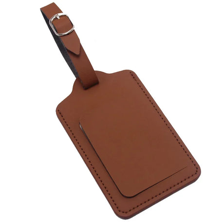 1PCS PU Leather Suitcase Luggage Tag Label Bag Pendant Handbag Portable Travel Accessories Name ID Address Tags