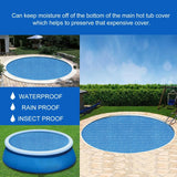 Swimming Pool Cover Rectangular/Round Pool Bubble Cover Heat Insulation Dustproof Canvas For Pool Blanket Pool Accessories