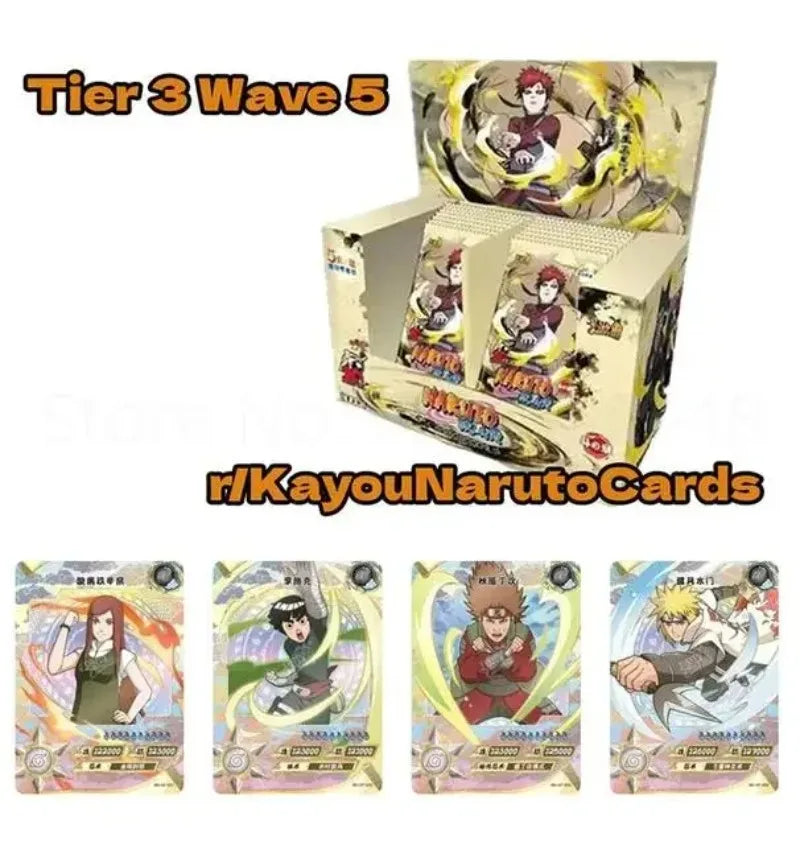 Original Naruto Collection Cards Full Set Booster Box Kayou Uzumaki Uchiha Playing Game Cartas Christmas Gift