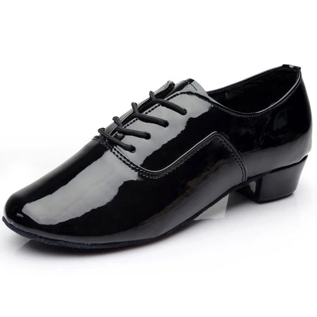 Men's Latin Dance Shoes Boy Ballroom Salsa Dancing Shoes White Modern Jazz Dance Professional Dance Sneakers Black Silver