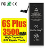 High Capacity Battery For iPhone 4 4S 5 5S 5C SE 2020 6 6S 7 8 SE2 Plus X XR XS 11 Pro Max Mobile Phone Pack New 0 Cycle Seal