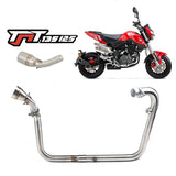 Motocycle Exhaust Muffler Front Pipe For Benelli Tnt 125 Tnt 135 Motorcycle Full System Exhaust Tube Tnt 125 135