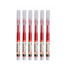 6Pcs/Set Quick-Drying 0.5mm Roller Pen High Capacity Black/Red/Blue Ink Straight Liquid Rollerball Gel School Office Stationery