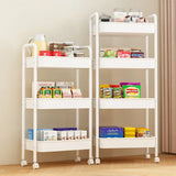 Small Cart Storage Rack Kitchen Bedroom 3 Layers Snacks Mobile Cart Bathroom Storage Rack Kitchen Islands Trolleys Rolling Cart