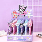 Sanrio Gel Pen 48pcs New Lovely Hello Kitty Cinnamoroll Acrylic Patch Melody Cartoon Students Cute Supplies Stationery Wholesale