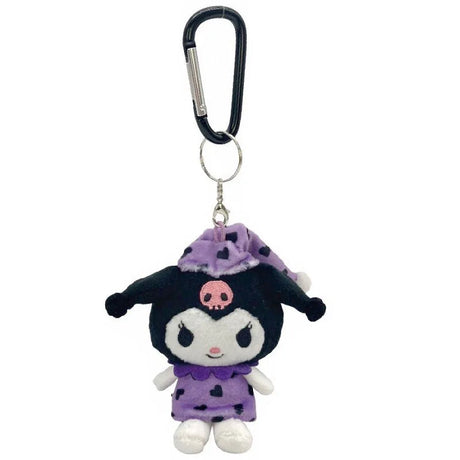 Kawaii Sanrio Plush Pajamas Keychain Hello Kitty Kuromi Cinnamoroll My Melody Cute Plush Toys Doll Car Key Bag Pendant Toys Gift