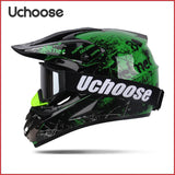 UCHOOSE Motorcycle Helmet Professional Motocross Off Road Helm Children Off-road Casque Capacete De Motocicleta Gift Goggles