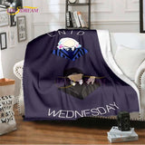 Wednesday Addams Series Throw Blanket Horror Soft Blankets for Beds Home Decor Bedding Cover picnic blanket