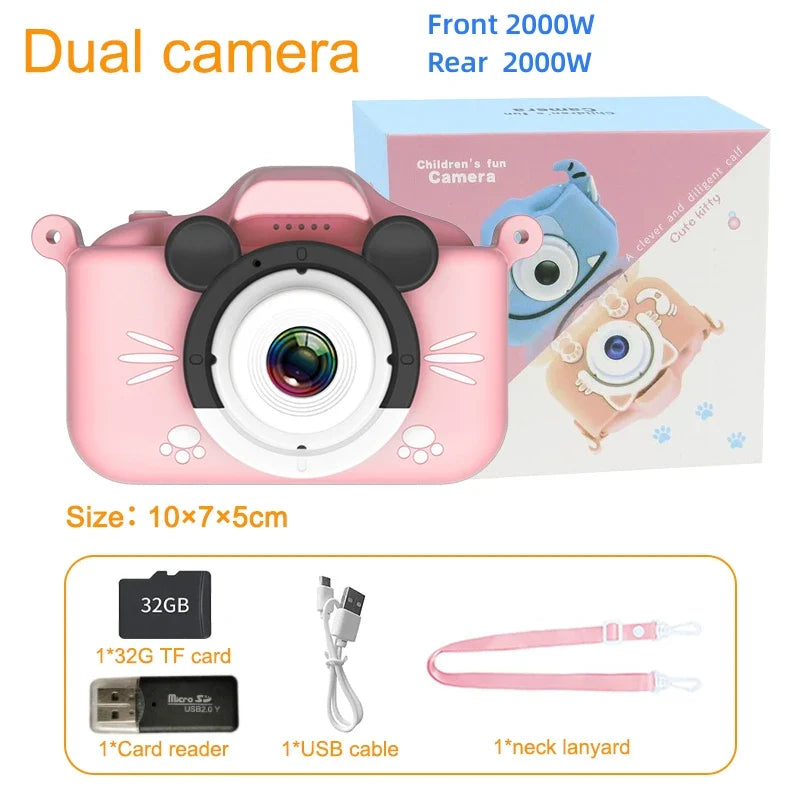 Child Camera Toy 1080P HD Screen Outdoor Toys for Girls Boys Chirstamas Gifts Mini Children camera Digital Camara Fotos Infantil