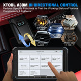 XTOOL Anyscan A30M OBD2 Diagnostic Tools Bluetooth Scanner Bi-directional Control Code Reader Added CAN FD Protocol Free Update