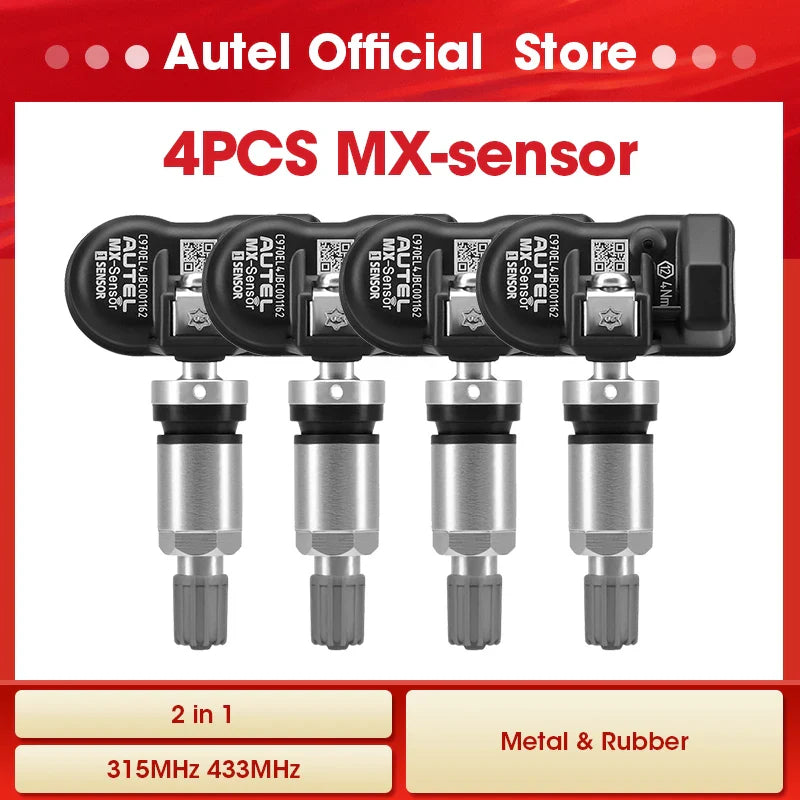 Autel MX Sensor 433 315MHZ TPMS Sensor Tire Repair Tools Scanner MaxiTPMS Pad Tire Pressure Monitor Tester Programming MX-Sensor