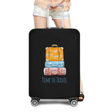 World Map Travel Luggage Protective Cover Traveling Essentials Accessories Suitcase Covers for 18-32 Inch Elastic Trolley Case