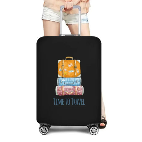 World Map Travel Luggage Protective Cover Traveling Essentials Accessories Suitcase Covers for 18-32 Inch Elastic Trolley Case