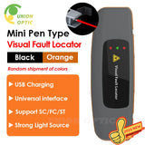 VFL 50/30/20/10MW Visual Fault Locator Fiber Optic Cable Tester 10-50Km Range Optical Equipment Red Laser Pen USB