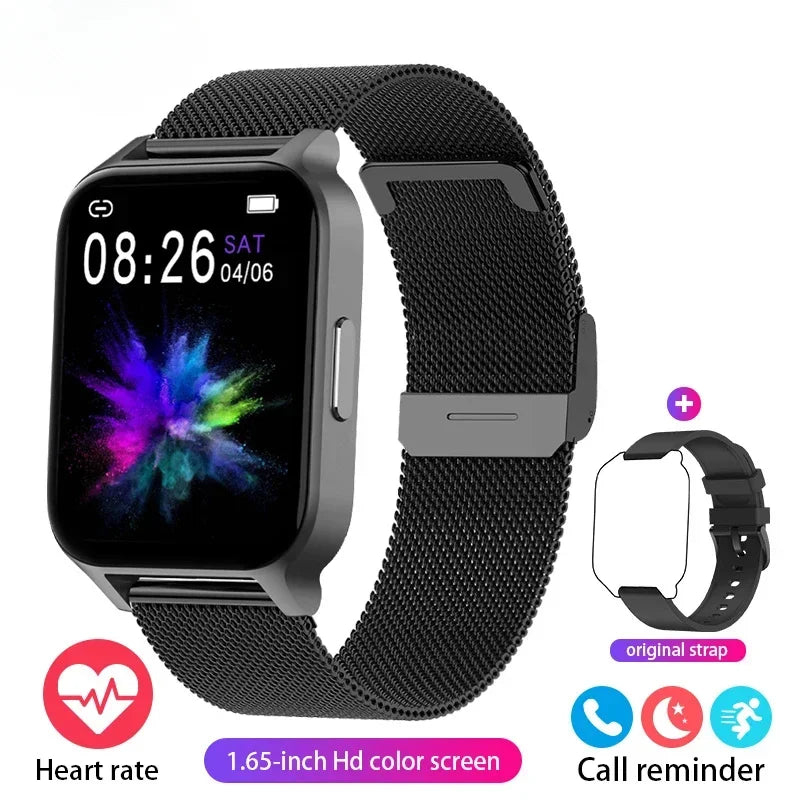 2024 New Smart Watch Ladies Sport Fitness Bracelet Bluetooth Call Waterproof Heart Rate Blood Pressure Tracker Smartwatch Woman