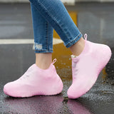 Waterproof Silicone Shoe Cover High Elasticity Wear-resistant Rain Boots for Outdoor Rainy Day Non-slip Reusable Shoe Covers