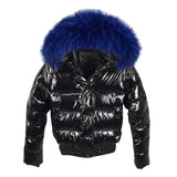 Fake Fur Parkas Waterproof Women Down Jacket 2023 Winter Jacket Women Coat Black Lady Clothing Warm Female Jacket Short Parka