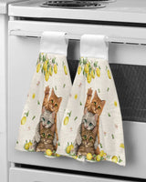 Lemon Summer Fruit Leaves Welcome Kitchen Hand Towel Strong absorbent Towel Washing Room Handkerchief Towel