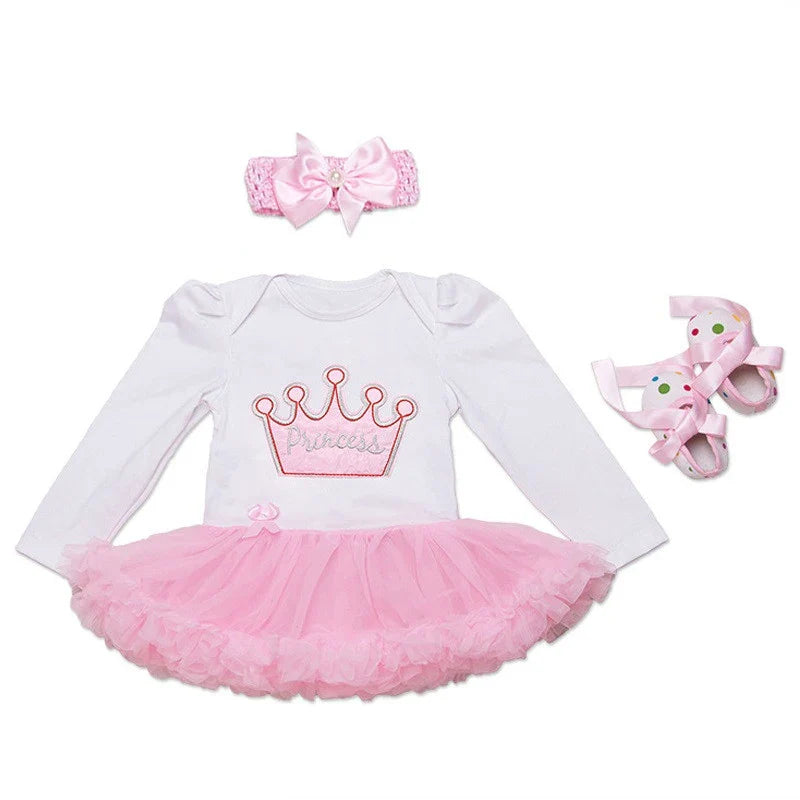 Baby girl Clothes elsa anna costume for Baby Infant Birthday Party Dress Tutus Newborn Jumpsuit Bebe Romper Little Girl Clothes