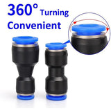 50/100/500 PCS Air Pipe Quick Connector,Pneumatic Quick Fitting,PU Straight,PG Variable Diameter Butt Joint 4 6 8 10 12 14 MM