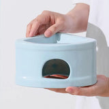 Hamster Hideaway House Ceramic Hamster Cave Small Pet Hideouts Feeding Bowl Multifunctional Habitat Bed for Lemmings Hamsters