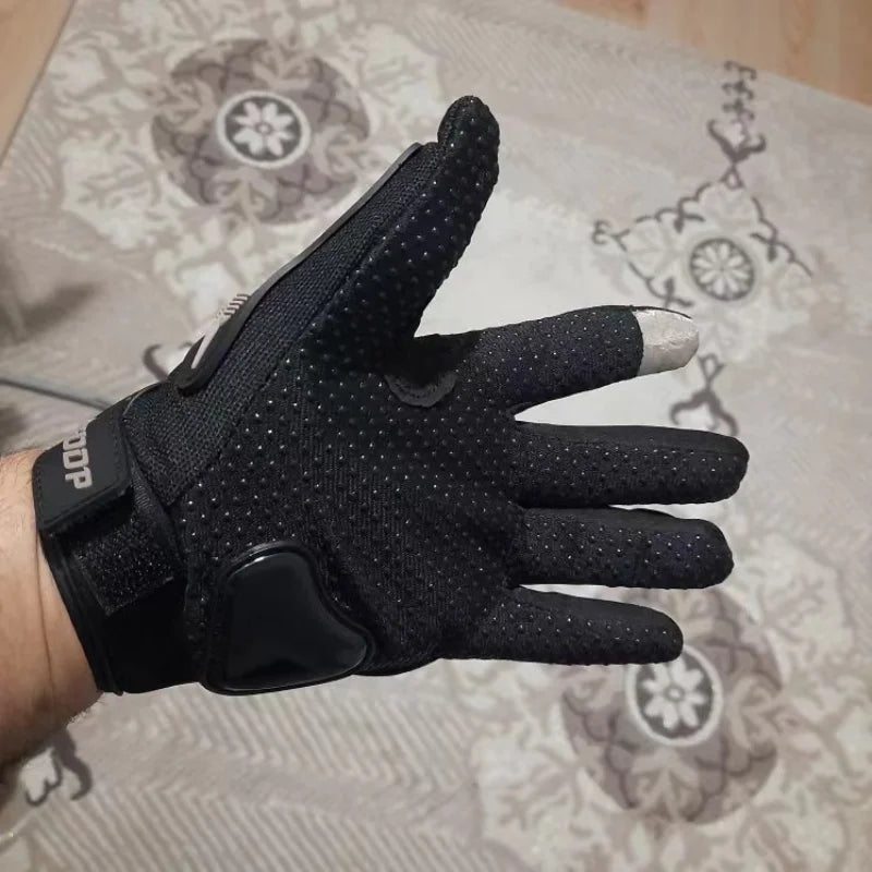 Motorcycle riding gloves, anti-fall, sunscreen, breathable, outdoor sports gloves, four seasons gloves