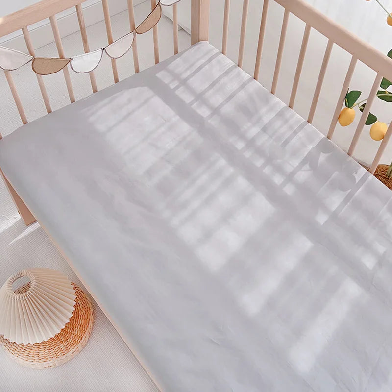 Baby Cot Fitted Bed Sheet For Newborn Cotton Crib Bed Sheet For Children Mattress Cover Protector 120x70cm Allow Custom Make